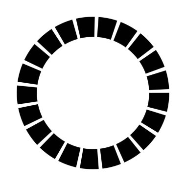 Dairesel dairesel, yayılan çizgiler, ışınlar, ışınlar. Geometrik çember vektör çizimi. Döngüsel konsantrasyon deseni
