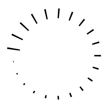 Dairesel dairesel, yayılan çizgiler, ışınlar, ışınlar. Geometrik çember vektör çizimi. Döngüsel konsantrasyon deseni