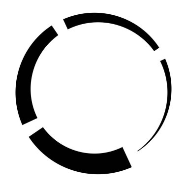 Dairesel dairesel, yayılan çizgiler, ışınlar, ışınlar. Geometrik çember vektör çizimi. Döngüsel konsantrasyon deseni