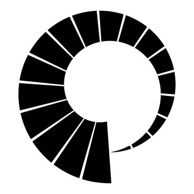 Dairesel dairesel, yayılan çizgiler, ışınlar, ışınlar. Geometrik çember vektör çizimi. Döngüsel konsantrasyon deseni
