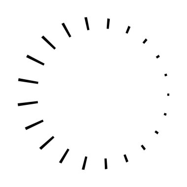 Dairesel dairesel, yayılan çizgiler, ışınlar, ışınlar. Geometrik çember vektör çizimi. Döngüsel konsantrasyon deseni