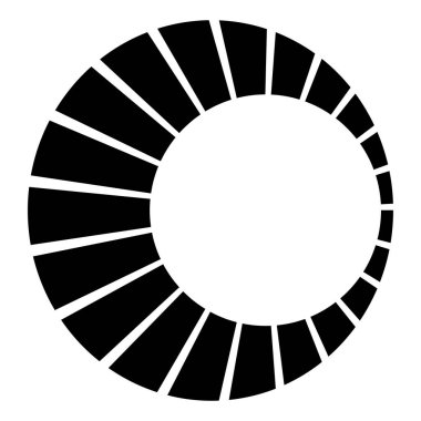 Dairesel dairesel, yayılan çizgiler, ışınlar, ışınlar. Geometrik çember vektör çizimi. Döngüsel konsantrasyon deseni