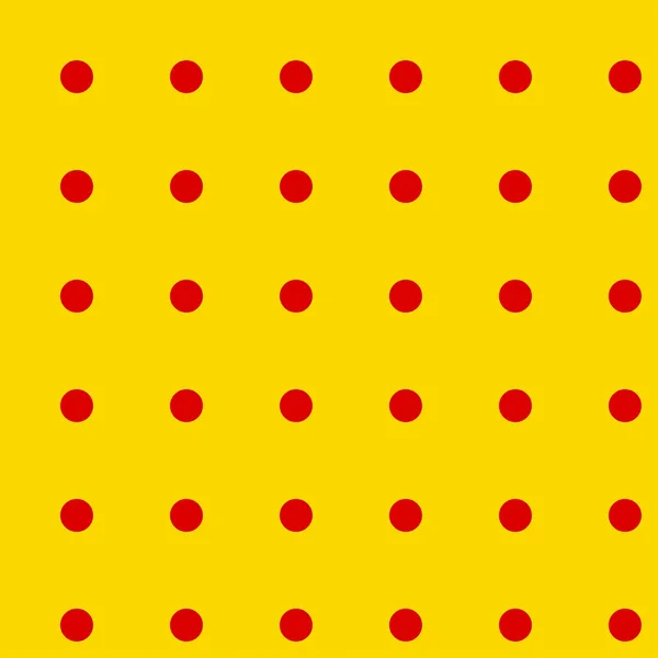 Popart Pointillist Pointillism Seamless Red Yellow Circle Vector — 스톡 벡터