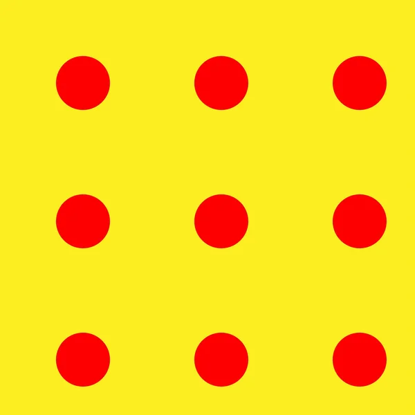 Popart Pointillist Pointillism Seamless Red Yellow Circle Vector — 스톡 벡터