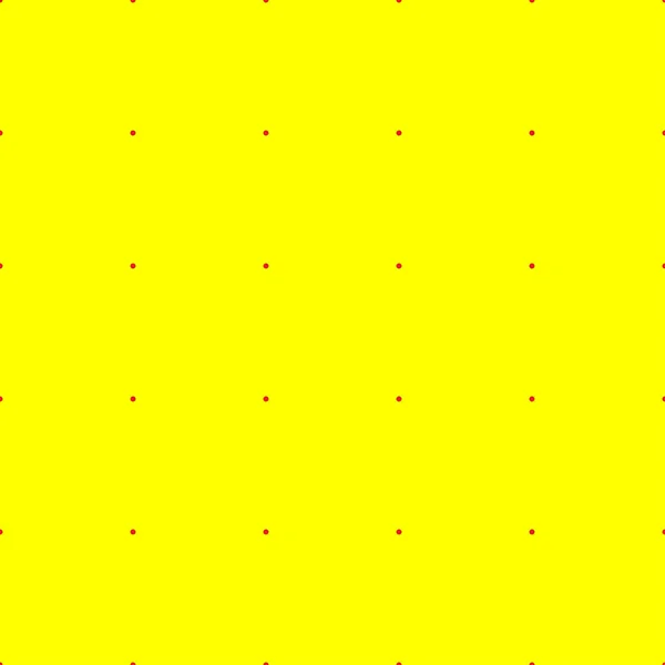 Popart Pointilliste Pointillisme Rouge Sans Couture Cercles Jaunes Points Motif — Image vectorielle