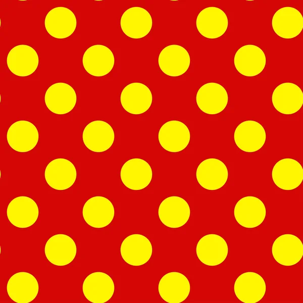 Popart Pointillist Pointillism Seamless Red Yellow Circle Vector — 스톡 벡터