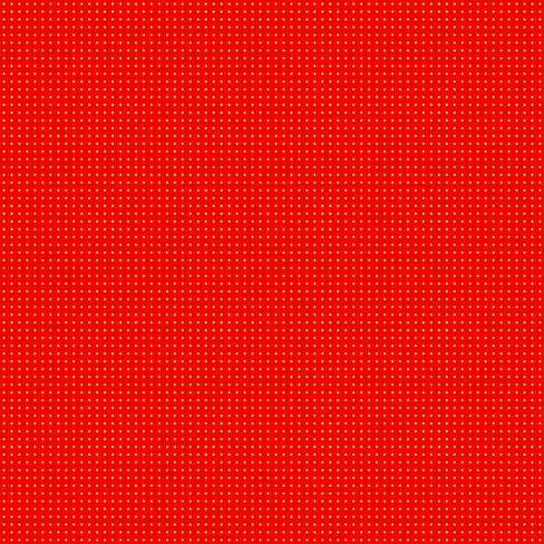 Popart Puntillista Puntillismo Rojo Sin Costuras Círculos Amarillos Puntos Patrón — Archivo Imágenes Vectoriales