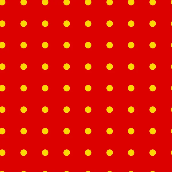 Popart Pointillismus Pointillismus Nahtlos Rot Gelbe Kreise Punkte Punktmuster Kreise — Stockvektor