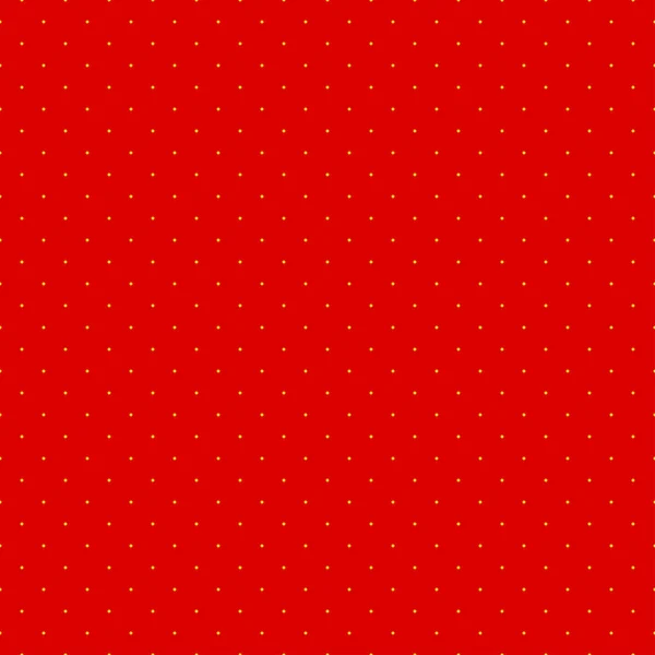 Popart Pointilliste Pointillisme Rouge Sans Couture Cercles Jaunes Points Motif — Image vectorielle