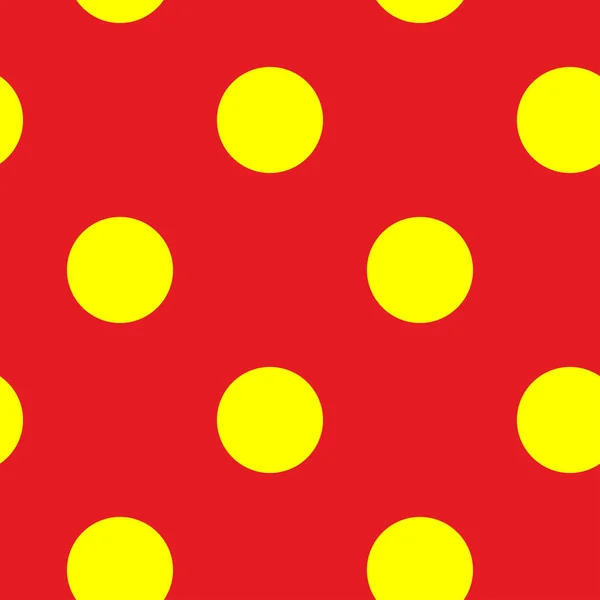 Popart Pointilist Pointillism Απρόσκοπτη Κόκκινο Κίτρινο Κύκλους Τελείες Διάστικτη Μοτίβο — Διανυσματικό Αρχείο