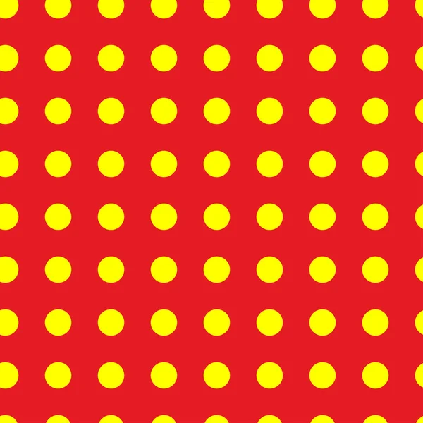 Popart Pointillisti Pointillismi Saumaton Punainen Keltainen Piireissä Pisteitä Pisteviiva Kuvio — vektorikuva