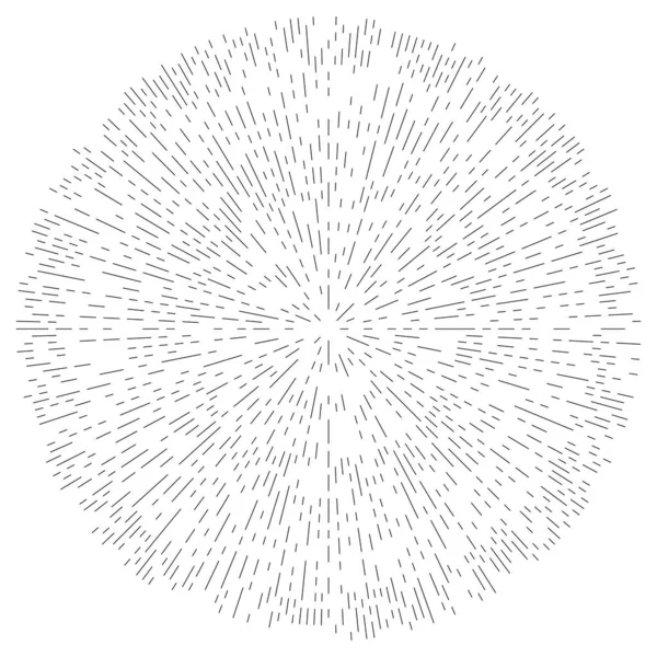 Radiale Strahlende Linien Abstraktes Berstelement Konzentrisch Wirbelnde Volute Helix Die — Stockvektor