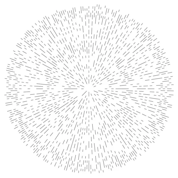 Líneas Radiales Irradiantes Elemento Explosión Abstracta Giro Concéntrico Voluta Hélice — Archivo Imágenes Vectoriales