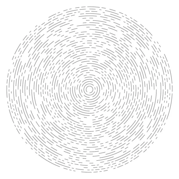 Radiali Linee Radianti Elemento Scoppio Astratto Voluta Vorticosa Concentrica Strisce — Vettoriale Stock