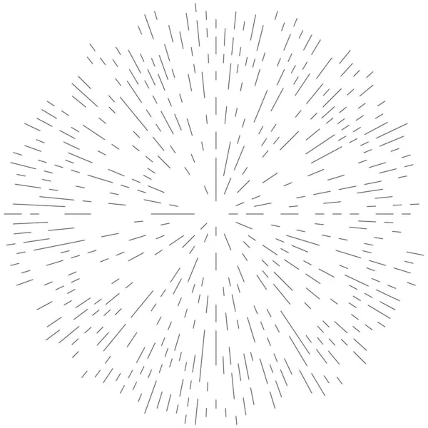 Radialne Promieniujące Linie Abstrakcyjny Element Wybuchowy Koncentryczny Wir Wirowy Spirala — Wektor stockowy