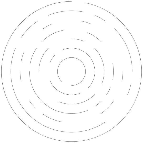 Radiale Stralende Lijnen Abstracte Barsten Element Concentrische Draaikolk Helix Verspreidende — Stockvector