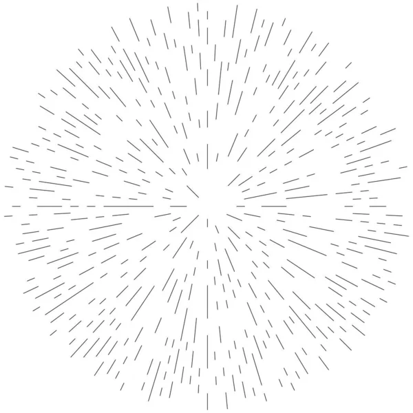 Radiella Strålande Linjer Abstrakt Sprängämne Koncentrisk Virvelvolut Spiralformade Spridningsränder Cirkulära — Stock vektor
