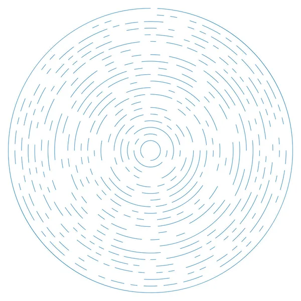 Líneas Radiales Irradiantes Elemento Explosión Abstracta Giro Concéntrico Voluta Hélice — Archivo Imágenes Vectoriales