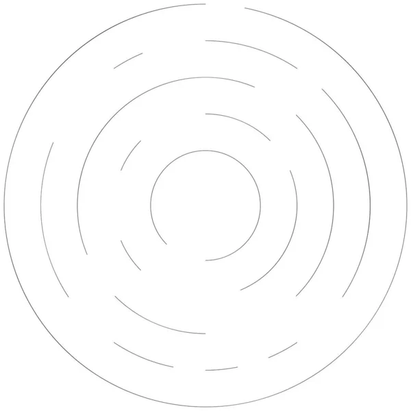 Radiale Stralende Lijnen Abstracte Barsten Element Concentrische Draaikolk Helix Verspreidende — Stockvector