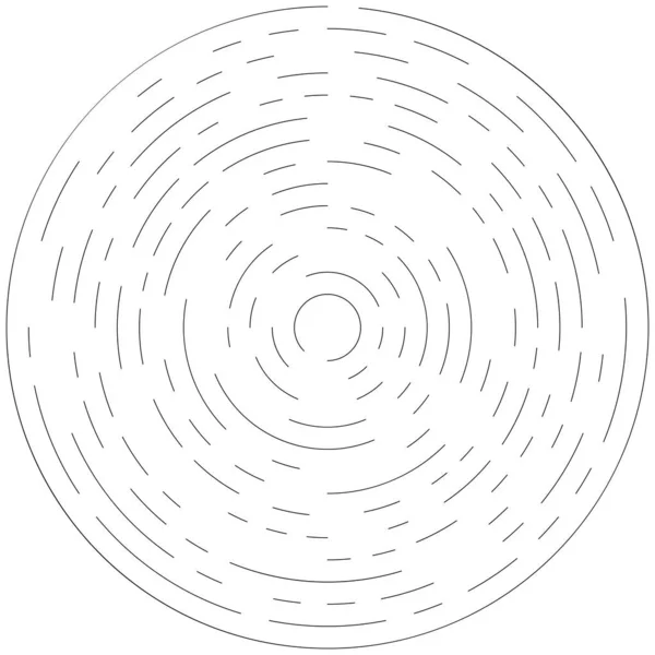 Radiale Stralende Lijnen Abstracte Barsten Element Concentrische Draaikolk Helix Verspreidende — Stockvector