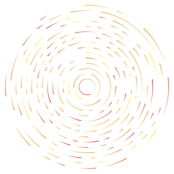 Радиальные, излучающие линии абстрактный элемент разрыва. Концентрический вихрь объёмный, спираль растягивает полосы. Circular, cyclic strips, streaks circle shape.Twist, spiral and rotation, loop concept illustration