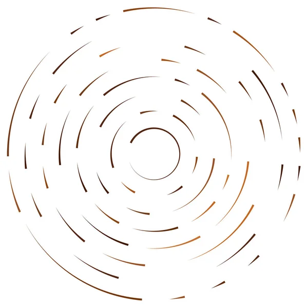 Radiale Stralende Lijnen Abstracte Barsten Element Concentrische Draaikolk Helix Verspreidende — Stockvector