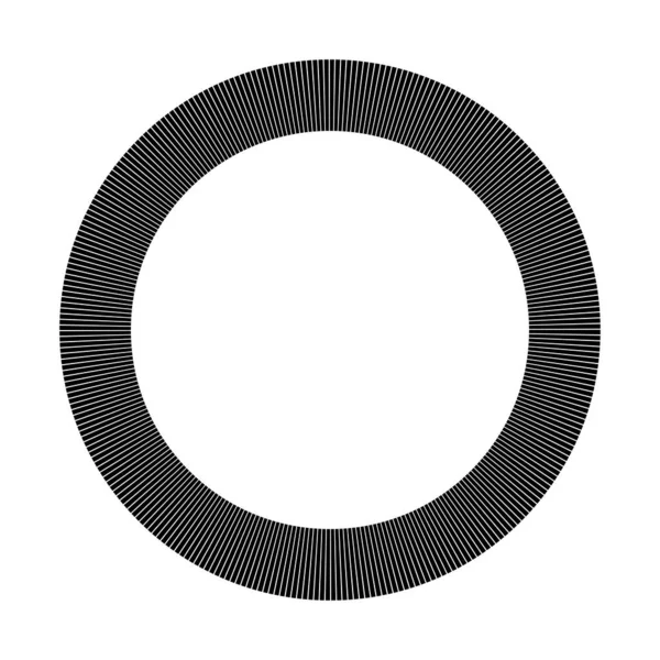 Circulaire Radiale Lignes Rayonnantes Faisceaux Rayons Illustration Vectorielle Cercle Géométrique — Image vectorielle