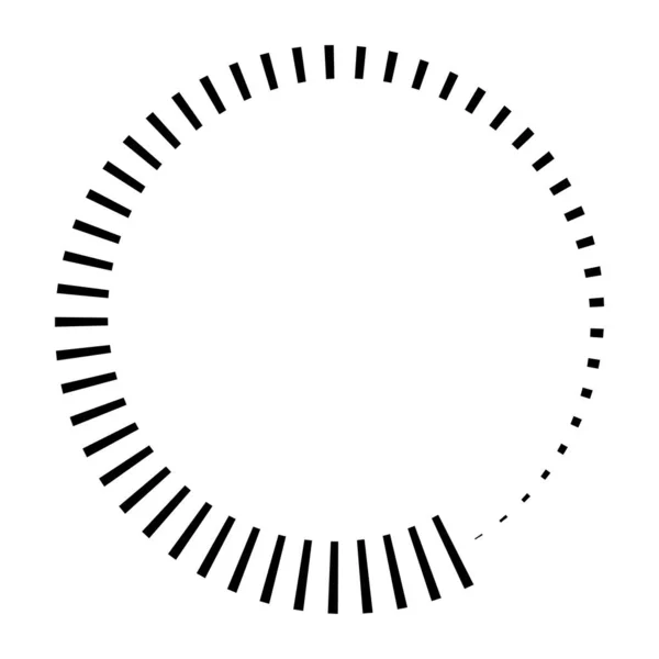 Circular Radial Linhas Radiantes Vigas Raios Ilustração Vetorial Círculo Geométrico —  Vetores de Stock