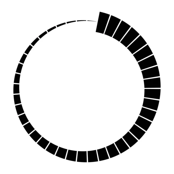 Circular Radial Linhas Radiantes Vigas Raios Ilustração Vetorial Círculo Geométrico — Vetor de Stock