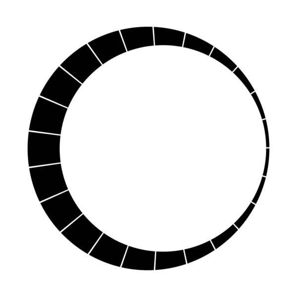 Sirkulær Radial Strålelinjer Stråler Stråler Geometrisk Sirkelvektorillustrasjon Konsentrert Syklisk Sløyfe – stockvektor