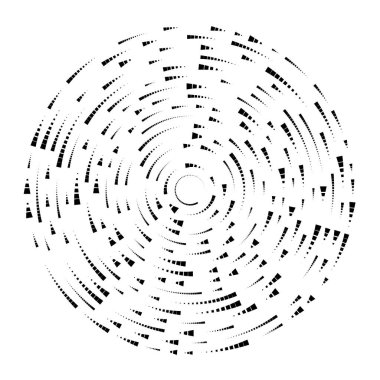 Radikal, yayılan çizgiler soyut patlama elementi. Konsantrik girdap volt, sarmal yayılan şeritler. Dairesel, döngüsel şeritler, çizgiler daire şeklinde. Çevir, döndür, döndür, döndür.
