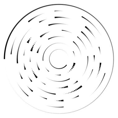 Radikal, yayılan çizgiler soyut patlama elementi. Konsantrik girdap volt, sarmal yayılan şeritler. Dairesel, döngüsel şeritler, çizgiler daire şeklinde. Çevir, döndür, döndür, döndür.