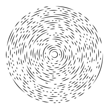 Radikal, yayılan çizgiler soyut patlama elementi. Konsantrik girdap volt, sarmal yayılan şeritler. Dairesel, döngüsel şeritler, çizgiler daire şeklinde. Çevir, döndür, döndür, döndür.
