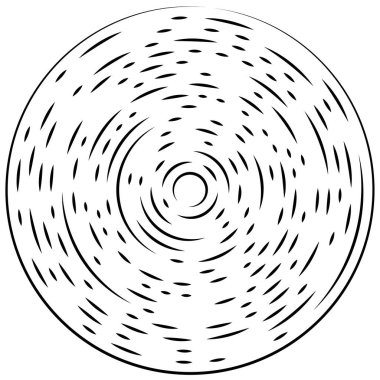 Radikal, yayılan çizgiler soyut patlama elementi. Konsantrik girdap volt, sarmal yayılan şeritler. Dairesel, döngüsel şeritler, çizgiler daire şeklinde. Çevir, döndür, döndür, döndür.