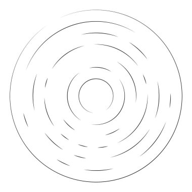Radikal, yayılan çizgiler soyut patlama elementi. Konsantrik girdap volt, sarmal yayılan şeritler. Dairesel, döngüsel şeritler, çizgiler daire şeklinde. Çevir, döndür, döndür, döndür.