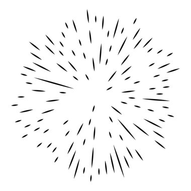 Radikal, yayılan çizgiler soyut patlama elementi. Konsantrik girdap volt, sarmal yayılan şeritler. Dairesel, döngüsel şeritler, çizgiler daire şeklinde. Çevir, döndür, döndür, döndür.