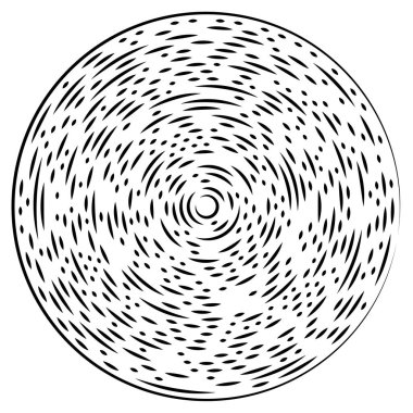 Radikal, yayılan çizgiler soyut patlama elementi. Konsantrik girdap volt, sarmal yayılan şeritler. Dairesel, döngüsel şeritler, çizgiler daire şeklinde. Çevir, döndür, döndür, döndür.