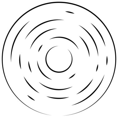 Radikal, yayılan çizgiler soyut patlama elementi. Konsantrik girdap volt, sarmal yayılan şeritler. Dairesel, döngüsel şeritler, çizgiler daire şeklinde. Çevir, döndür, döndür, döndür.