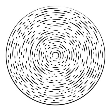 Radikal, yayılan çizgiler soyut patlama elementi. Konsantrik girdap volt, sarmal yayılan şeritler. Dairesel, döngüsel şeritler, çizgiler daire şeklinde. Çevir, döndür, döndür, döndür.