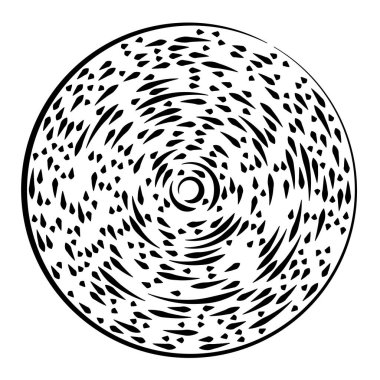 Radikal, yayılan çizgiler soyut patlama elementi. Konsantrik girdap volt, sarmal yayılan şeritler. Dairesel, döngüsel şeritler, çizgiler daire şeklinde. Çevir, döndür, döndür, döndür.