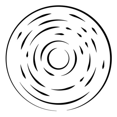 Radikal, yayılan çizgiler soyut patlama elementi. Konsantrik girdap volt, sarmal yayılan şeritler. Dairesel, döngüsel şeritler, çizgiler daire şeklinde. Çevir, döndür, döndür, döndür.