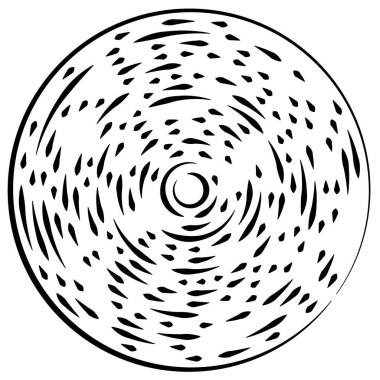 Radikal, yayılan çizgiler soyut patlama elementi. Konsantrik girdap volt, sarmal yayılan şeritler. Dairesel, döngüsel şeritler, çizgiler daire şeklinde. Çevir, döndür, döndür, döndür.