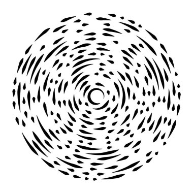 Radikal, yayılan çizgiler soyut patlama elementi. Konsantrik girdap volt, sarmal yayılan şeritler. Dairesel, döngüsel şeritler, çizgiler daire şeklinde. Çevir, döndür, döndür, döndür.