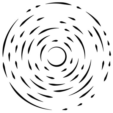 Radikal, yayılan çizgiler soyut patlama elementi. Konsantrik girdap volt, sarmal yayılan şeritler. Dairesel, döngüsel şeritler, çizgiler daire şeklinde. Çevir, döndür, döndür, döndür.