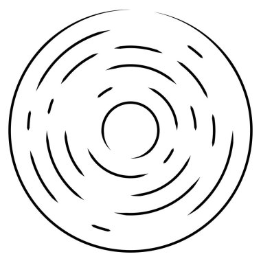 Radikal, yayılan çizgiler soyut patlama elementi. Konsantrik girdap volt, sarmal yayılan şeritler. Dairesel, döngüsel şeritler, çizgiler daire şeklinde. Çevir, döndür, döndür, döndür.