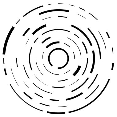 Radikal, yayılan çizgiler soyut patlama elementi. Konsantrik girdap volt, sarmal yayılan şeritler. Dairesel, döngüsel şeritler, çizgiler daire şeklinde. Çevir, döndür, döndür, döndür.