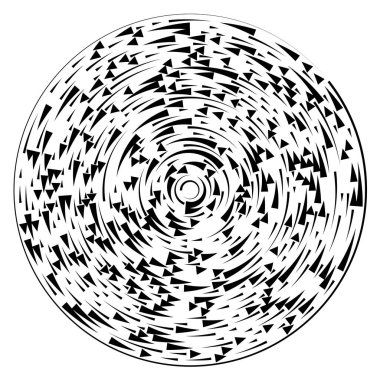 Radikal, yayılan çizgiler soyut patlama elementi. Konsantrik girdap volt, sarmal yayılan şeritler. Dairesel, döngüsel şeritler, çizgiler daire şeklinde. Çevir, döndür, döndür, döndür.