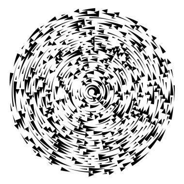 Radikal, yayılan çizgiler soyut patlama elementi. Konsantrik girdap volt, sarmal yayılan şeritler. Dairesel, döngüsel şeritler, çizgiler daire şeklinde. Çevir, döndür, döndür, döndür.