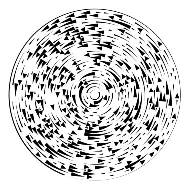 Radikal, yayılan çizgiler soyut patlama elementi. Konsantrik girdap volt, sarmal yayılan şeritler. Dairesel, döngüsel şeritler, çizgiler daire şeklinde. Çevir, döndür, döndür, döndür.