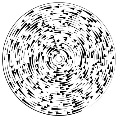 Radikal, yayılan çizgiler soyut patlama elementi. Konsantrik girdap volt, sarmal yayılan şeritler. Dairesel, döngüsel şeritler, çizgiler daire şeklinde. Çevir, döndür, döndür, döndür.